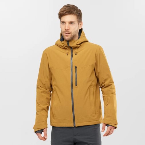 Yellow Salomon Untracked Insulated Men's Ski Jackets | PH 67095Q